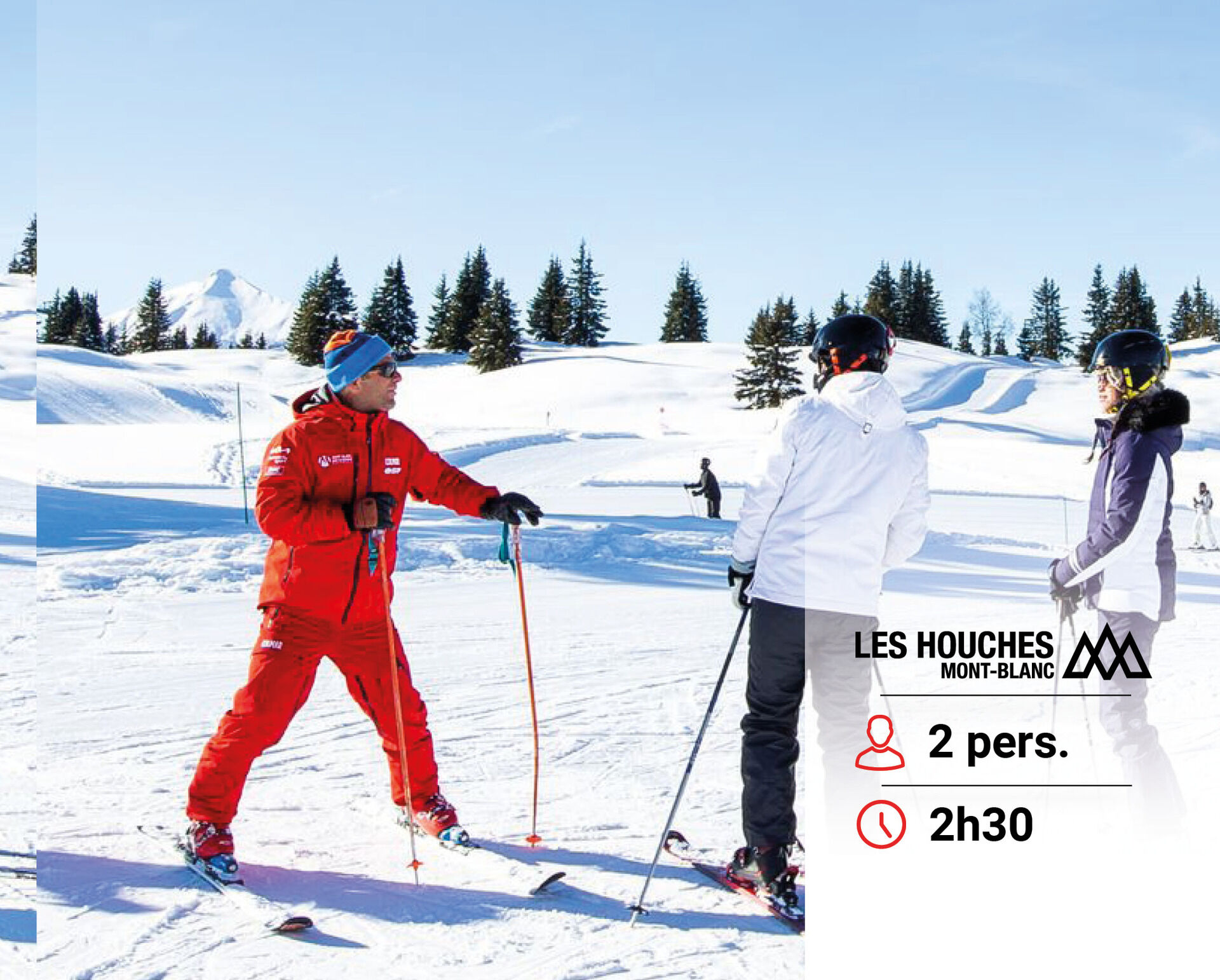 1st Ski Experience Les Houches 2 PERSONS - ALL INCLUSIVE (Private lesson, Skipass, Ski gear, Helmet) - 1